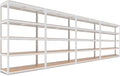 HOMEDANT House 5 Tier Laminated Metal Shelving Unit Adjustable Storage Utility by TheBestOrganizingSolution