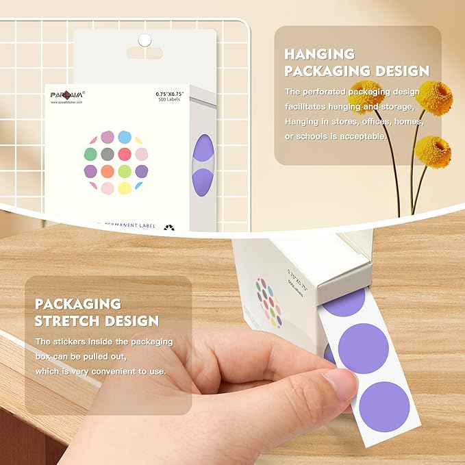 PARLAIM 3/4 Inch Color Coding Label Stickers - Image 7