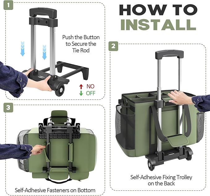 Rolling Cleaning Caddy Bag - Image 5