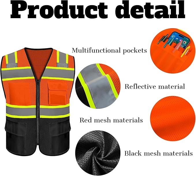 Safety Vest Reflective High Visibility - Image 2