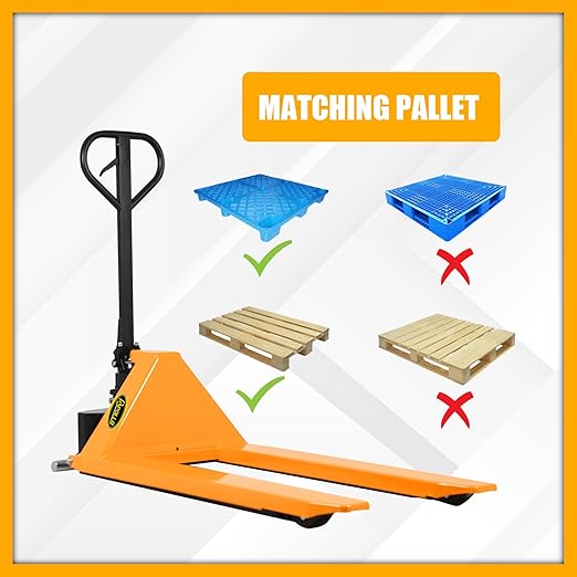 APOLLOLIFT Manual Pallet Jack, Scissor Pallet Trucks, Pallet Lift 2200lbs - Image 2