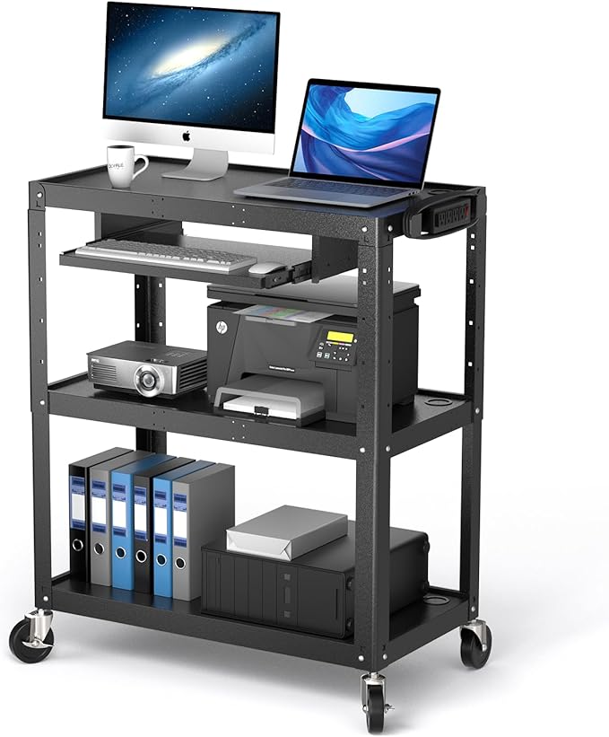 Extra Large Rolling Computer Cart by POCHAR-FactoryDirectCustomizedProducts