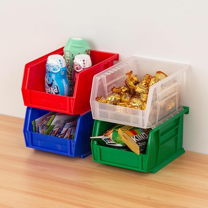 Akro-Mils 30210 AkroBins Plastic Storage Bins, Space-Saving Stackable Bins - Image 3
