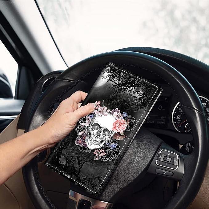 Car Registration and Insurance Holder, Leather Car Glove Box Organizer - Image 2
