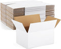 Eupako 8x6x4-Small-Shipping-Boxes-30-Pack-White-Corrugated-Box-Mailers by Eupako