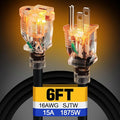 Lighted End Heavy Duty Outdoor Extension Cord Waterproof -16AWG, 3 Prong by Alphatool