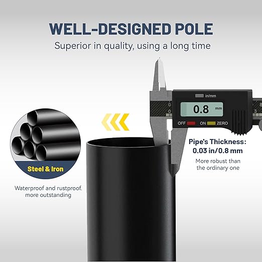 6-Pack Black Stanchion Posts - Image 9