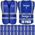 BeautyWill Custom Logo Safety Vest S, 4XL Personalized Safety Vest High by BeautyWill