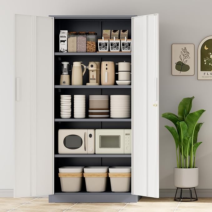 INTERGREAT Metal Storage Cabinet, Storage Locker - Image 9