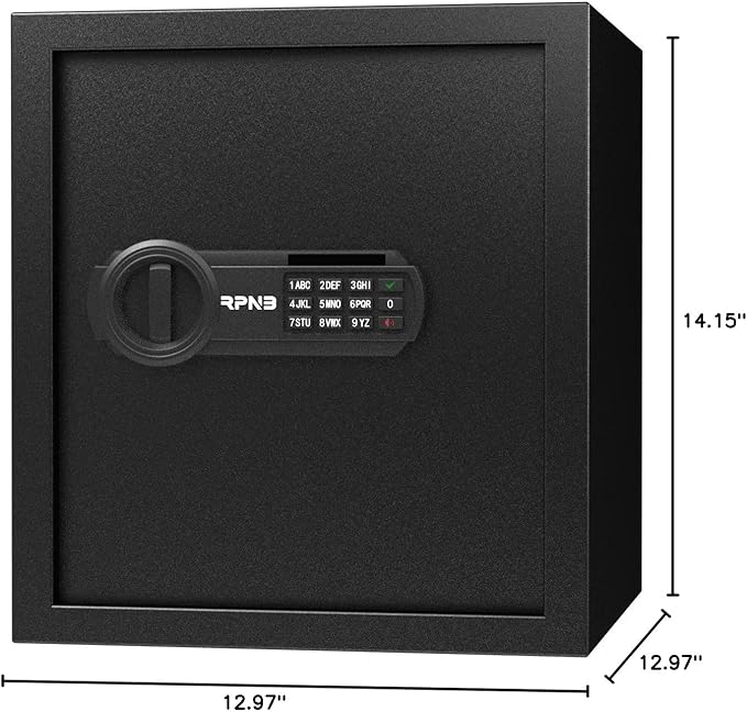 RPNB Deluxe Safe and Lock Box, Digital Keypad Safe Box, Steel Alloy Small Safes - Image 8