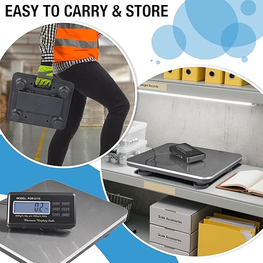 SurmountWay Shipping Scale 660lbs LCD Digital Platform Heavy Duty Portable - Image 8