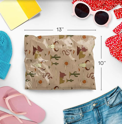 10x13 Poly Mailers – Western Boho – Waterproof, Tear-Resistant Shipping Bags - Image 2