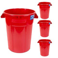 Magnum 32 Gallon Trash Can, High-Vis Red, Construction Grade, Heavy Duty Plastic by Unknown