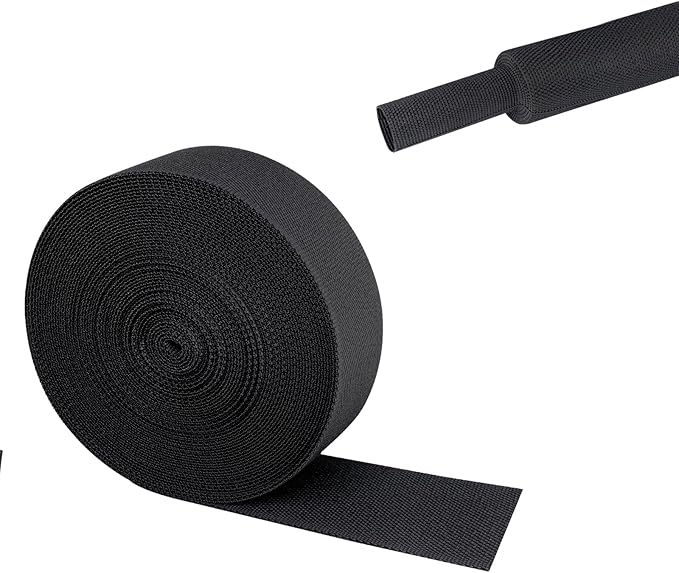 2 in 1 Heat Shrink Braided Sleeving Fabric Tubing-Ideal fit Irregular Shape by Sunnarepoon
