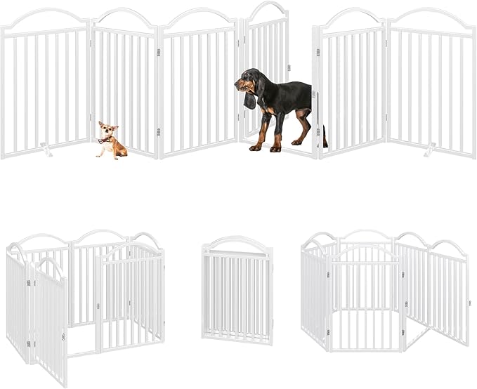 BHG Metal No-Assembly Freestanding Dog Gate - Image 2