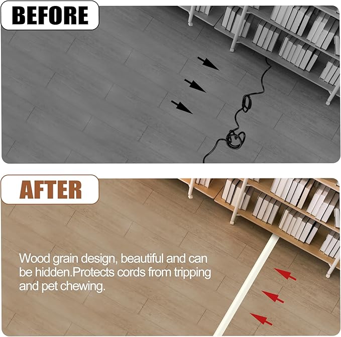 MYFAMIREA 10FT Floor Cord Cover - Image 6