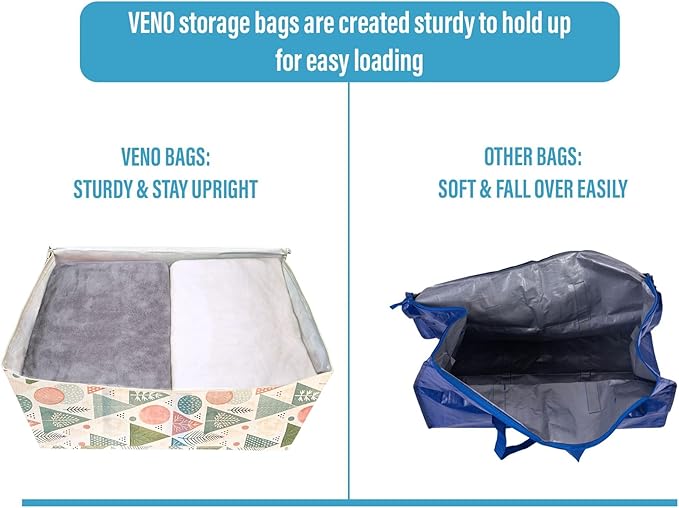 VENO 2 Pack Moving Bags and Large Christmas Decoration Storage Bins - Image 5