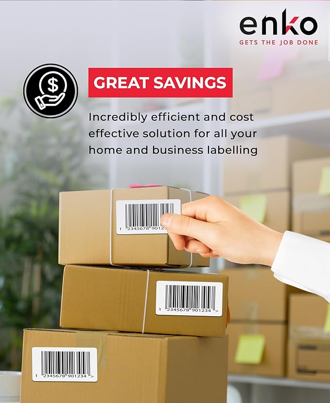 enKo 4" x 2" Labels for Zebra Desktop Printers Direct Thermal Address Mailing - Image 5