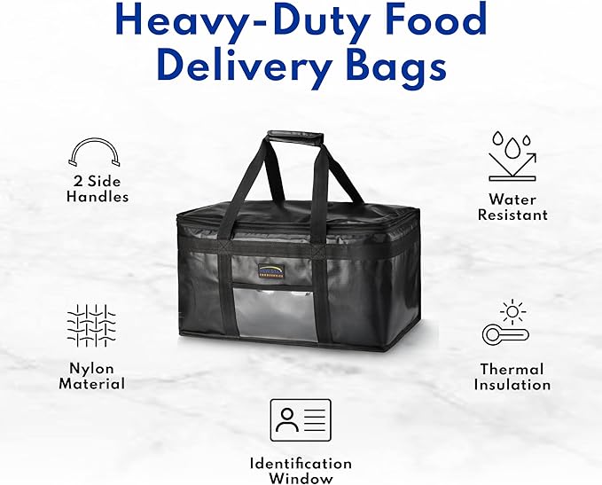 New Star Foodservice 1028690 Commercial Quality Insulated Food Delivery Bag - Image 9