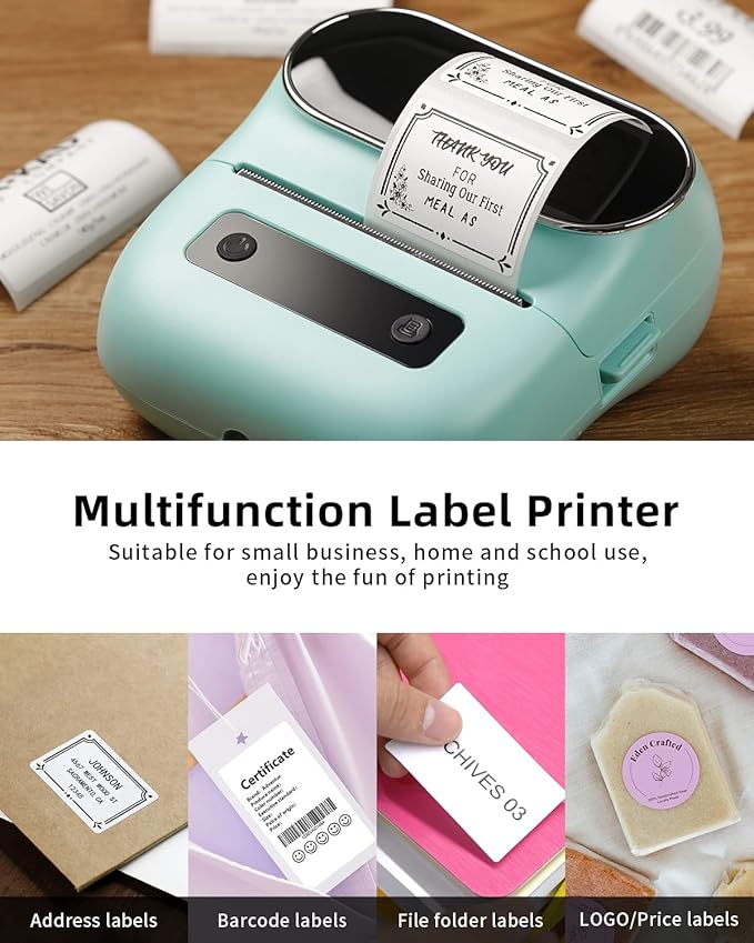 Phomemo M220 Label Maker, New Flagship 3.14 Inch Bluetooth Thermal Label Printer - Image 6