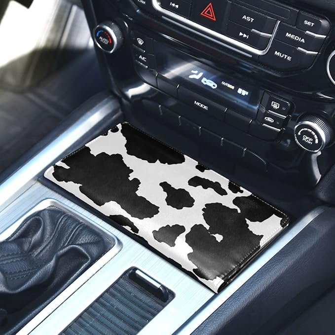 xigua Cow Print Car Registration and Insurance Holder, Leather Registration and - Image 5