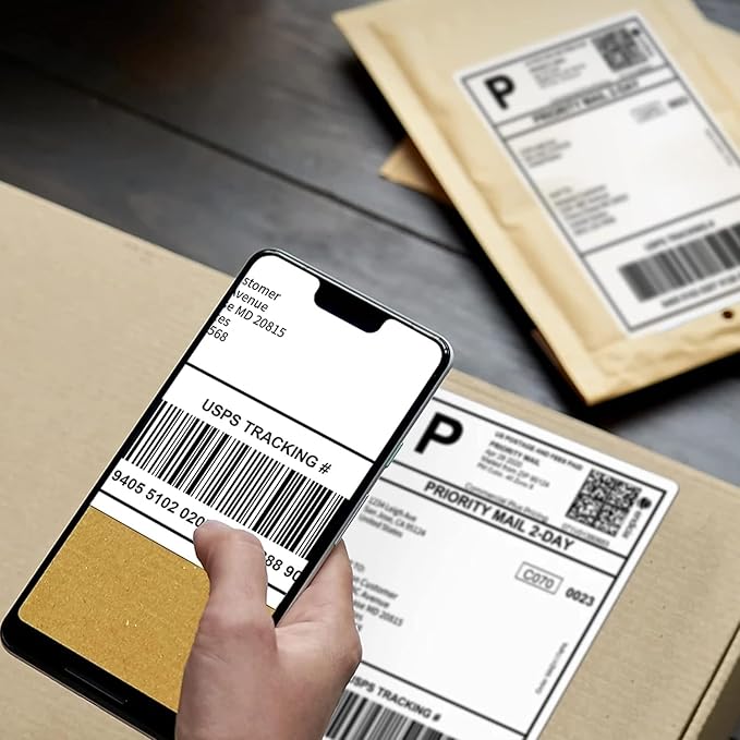 CEPRICO - 4”x 6” Direct Thermal Shipping Labels - 1 Roll - Waterproof - Image 7