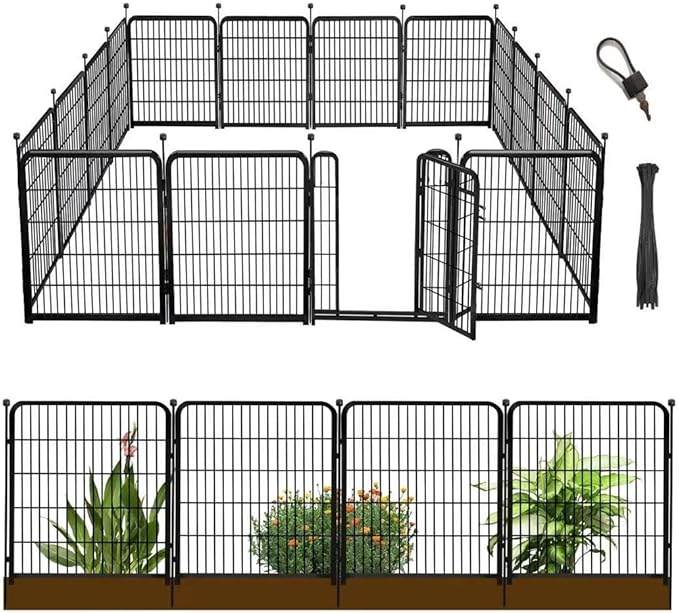 56in Garden Fence, 10 Panels Total 22.1 Ft, Garden Fence by Getlaygardenfence