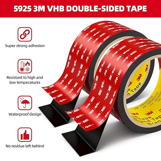 Double Sided Tape Heavy Duty 1in x 10ft, Heavy Duty Removable Mounting Tape - Image 4