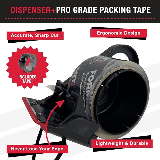 Clear Packing Tape with Dispenser - Image 2