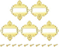 uxcell 5 Pcs Metal Label Holder, 2.2 x 2.4 Inch Small Vintage Card Frame Tag by uxcell