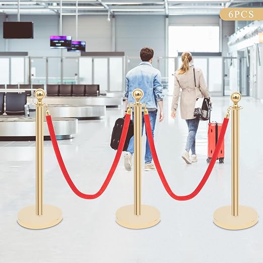 6-Post Velvet Rope Stanchions - Image 9