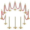 LOVMOR 12Pcs Gold Stanchion Posts Queue by LOVMOR