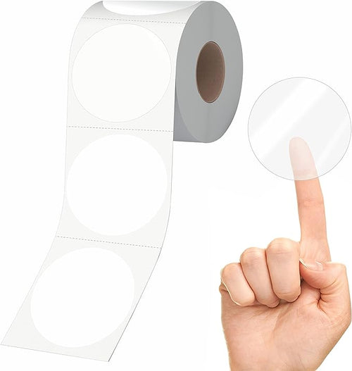 1500 PCS Round Clear Seal Stickers, Transparent Envelope Mail Wafer Seal Self by Stickyourhappymoment