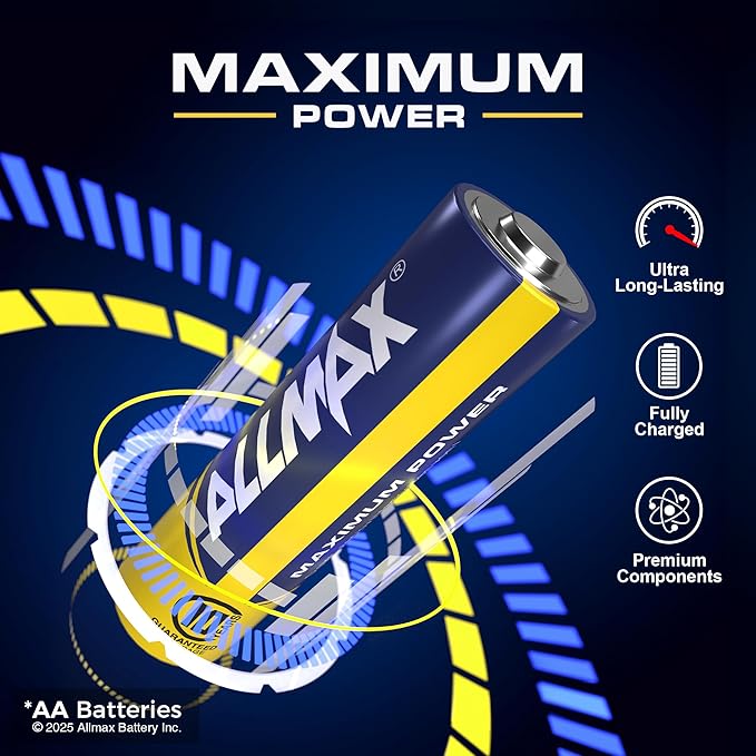 Allmax AA Maximum Power Alkaline Double A Batteries – Ultra Long-Lasting - Image 2