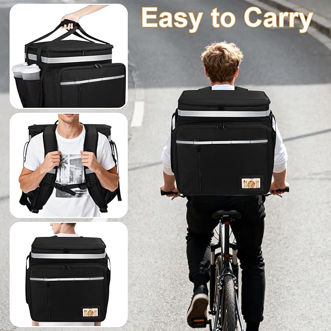 Food Delivery Backpack, Expandable Delivery Backpacks - Image 9