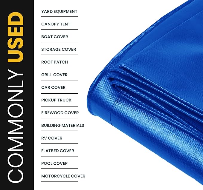 PROTARP Extra Heavy Duty 16 Mil Tarp Cover, Waterproof, UV Resistant, Rip and - Image 5