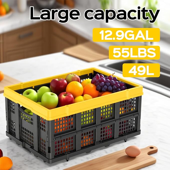 49L Collapsible Crate, Milk Crate - Image 3