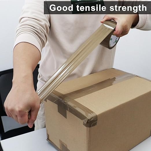 BOMEI PACK Brown Packing Tape Refills, Heavy Duty 12Rolls - Image 3
