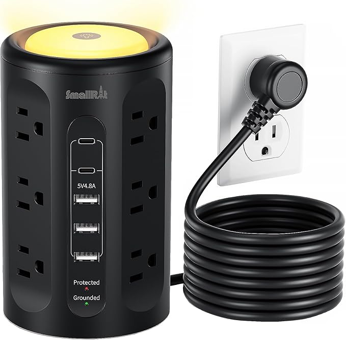 Surge Protector Power Strip Tower by SMALLRT