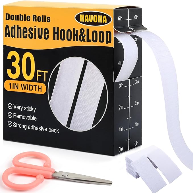 Navona 30Ft x 1 Inch Hook and Loop Strips by Unknown