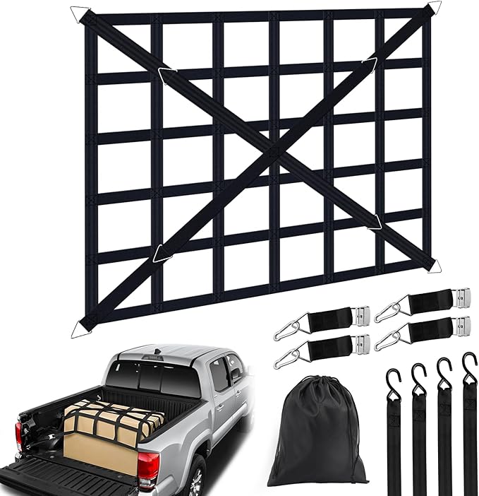 Cargo Net for Pickup Truck Bed, Heavy Duty 1100 lbs Capacity, Adjustable Cam - Image 8