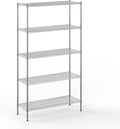 18" Deep x 48" Wide x 86" Height Wire Shelving Kit | 5-Tier | NSF Commercial by Regal+Altair