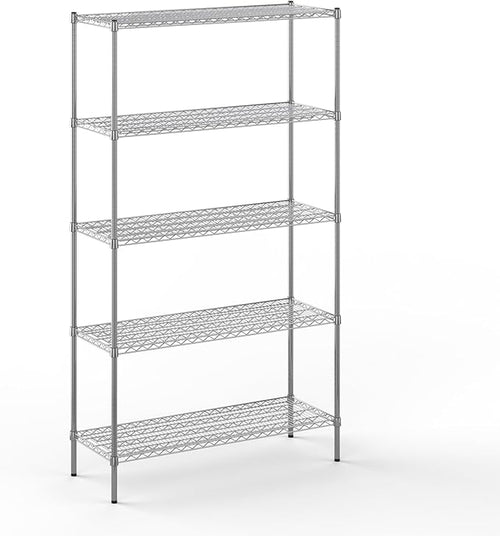 18" Deep x 48" Wide x 86" Height Wire Shelving Kit | 5-Tier | NSF Commercial by Regal+Altair
