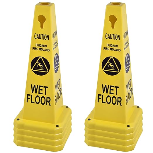 OrangeStar 8-Pack Wet Floor Caution Cones by OrangeStar
