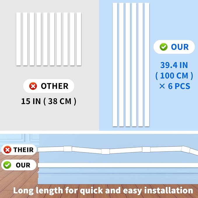 Extra-Long Paintable Cord Cover Hider - Image 4