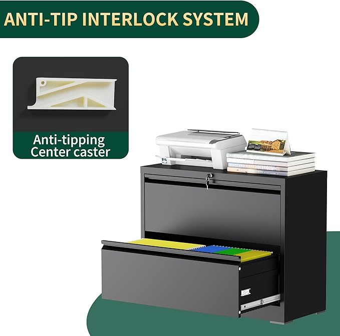 2 Drawer Lateral File Cabinet - Image 6