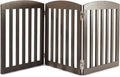 SPIRICH Wooden Freestanding Foldable Dog Gate, Extra Wide Step Over Puppy Gate by SpirichLLC