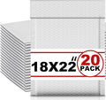 Ireer 20 Pack Extra Large 18 x 22" Bubble Mailers Poly Padded Envelopes by Ireer