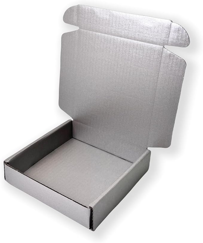 15 Pcs 5.1 x 5.1 x 1.2 inches Mini Size Shipping Boxes Corrugated Cardboard - Image 4