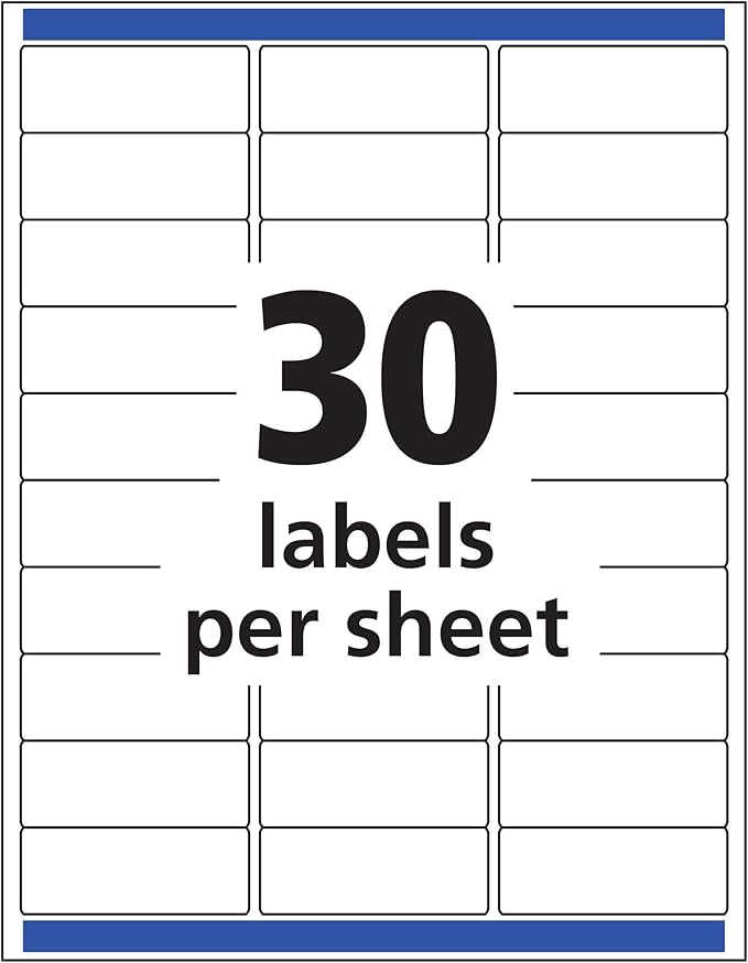 AVERY Clear Address Labels 1 x 2-5/8 inch | Matte Finish | Sure Feed Technology - Image 5